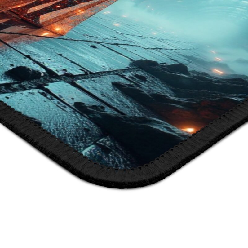 Gaming Mouse Pad Fantasy Design with Futuristic Gothic Citadel Artwork - Image 4