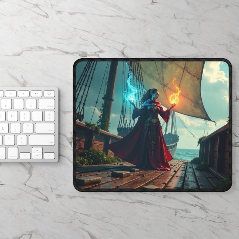 Fantasy Gaming Mouse Pad with Enchanting Sorceress Design for Precision and Style - Image 2