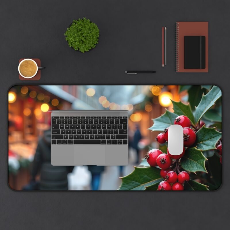 Festive Christmas Desk Mat with Holiday Market Design for a Cheerful Workspace - Image 11