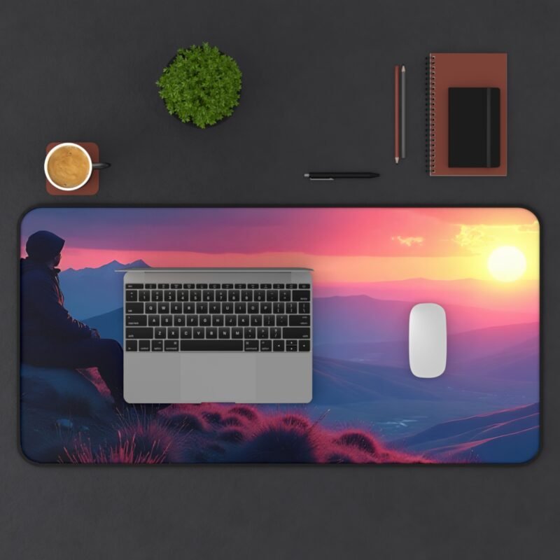 Mountain Desk Mat with Sunset Design for Adventurous Workspaces - Image 11