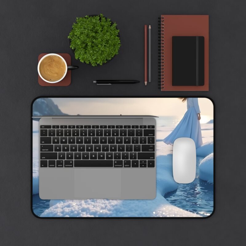 Winter Desk Mat with Serene Snowy Escape for a Calm and Focused Workspace - Image 3