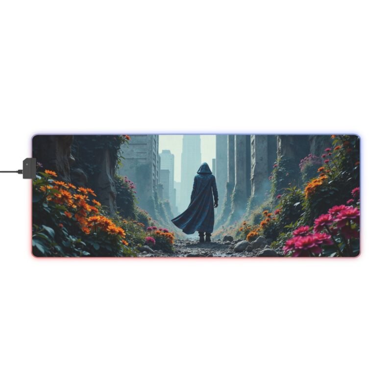 Post-Apocalyptic Gaming Mouse Pad with Vibrant Ruins and Nature-Inspired Design - Image 5