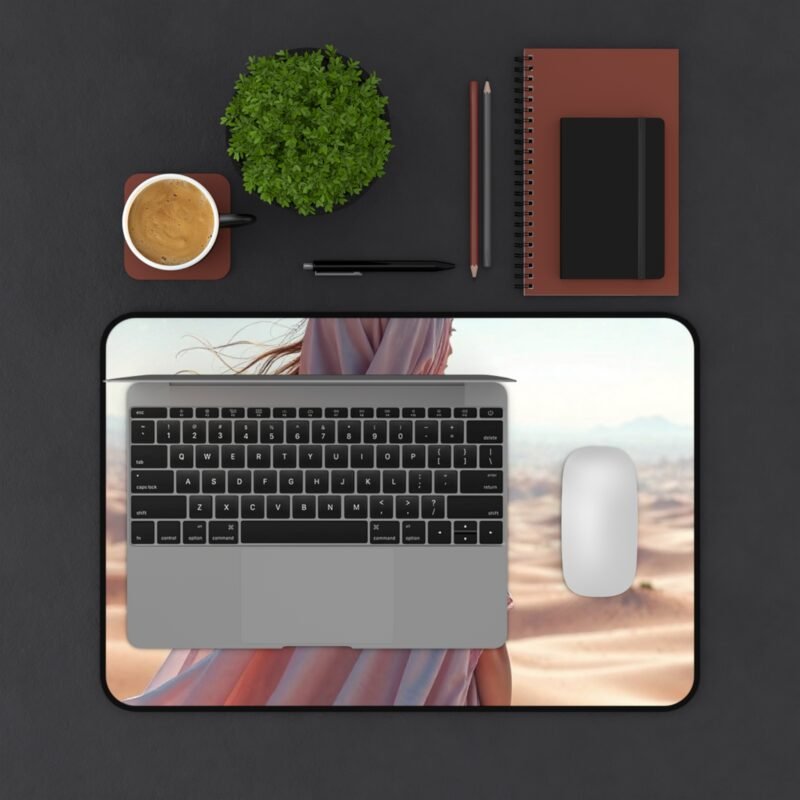 Desert Desk Mat with Wanderer Design for Inspirational Workspace Decor - Image 3
