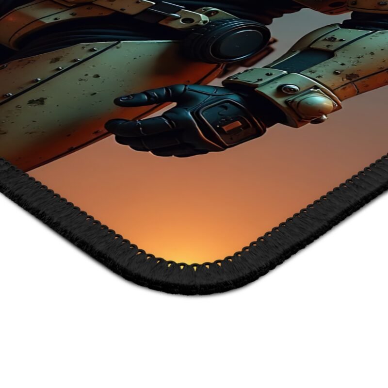 Gaming Mouse Pad Sci-Fi Design with Armored Warrior for Precision and Immersive Gameplay - Image 4