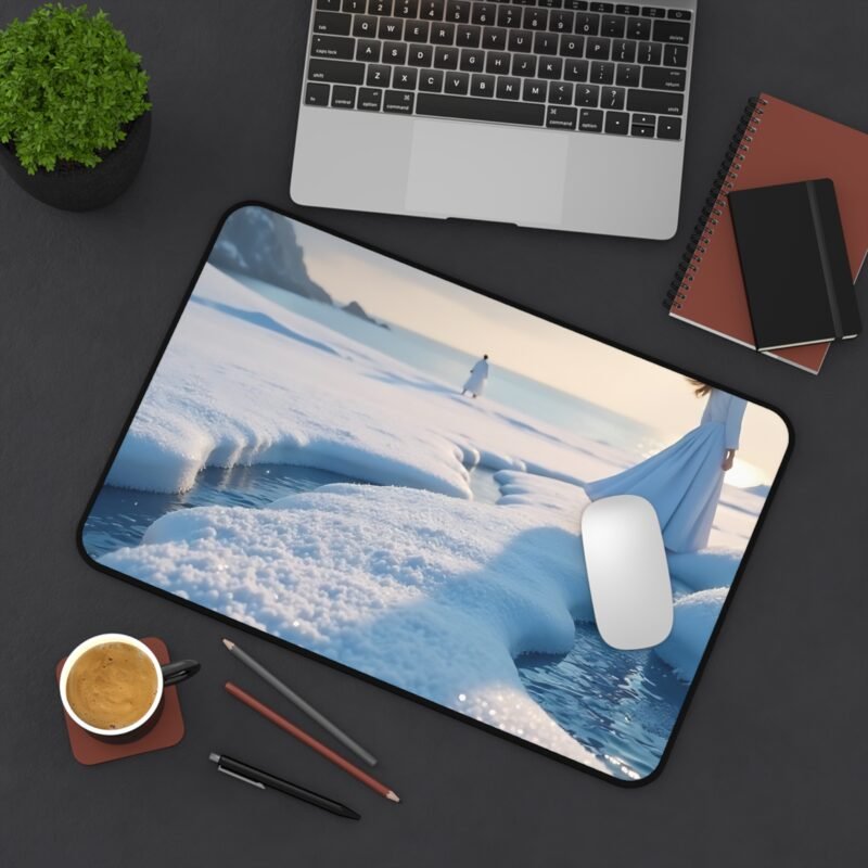 Winter Desk Mat with Serene Snowy Escape for a Calm and Focused Workspace - Image 4