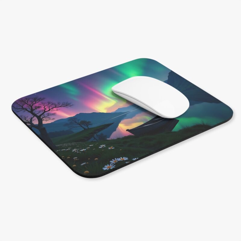 Northern Lights Desk Mat Scenic Aurora Borealis Design for Work and Gaming - Image 3