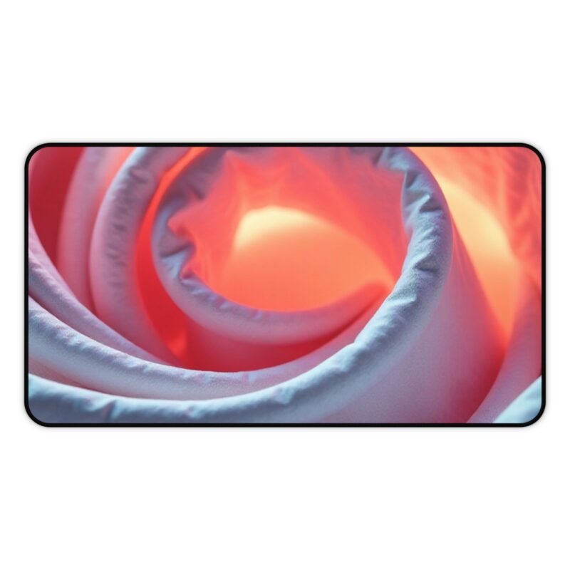 Fiery Rose Aesthetic Desk Mat Vibrant Floral Design for Creative Workspaces - Image 5