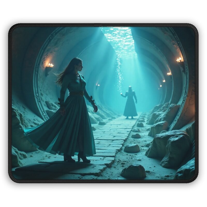 Fantasy Gaming Mouse Pad with Enigmatic Sorceress Design for Immersive Play