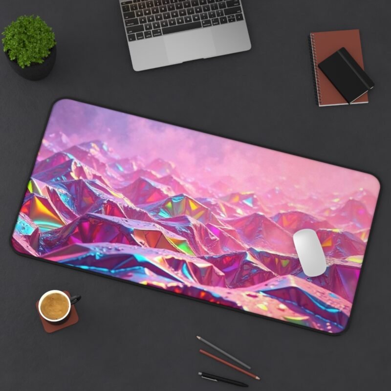 Iridescent Desk Mat for Creatives – Vibrant Workspace Accessory for Artists and Designers - Image 12