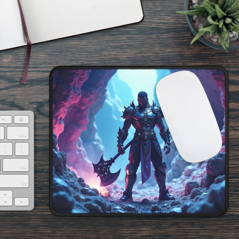 Fantasy Gaming Mouse Pad with Warrior Design for Epic Adventure - Image 3