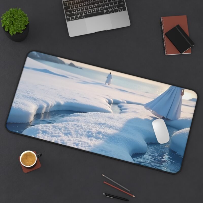 Winter Desk Mat with Serene Snowy Escape for a Calm and Focused Workspace - Image 12