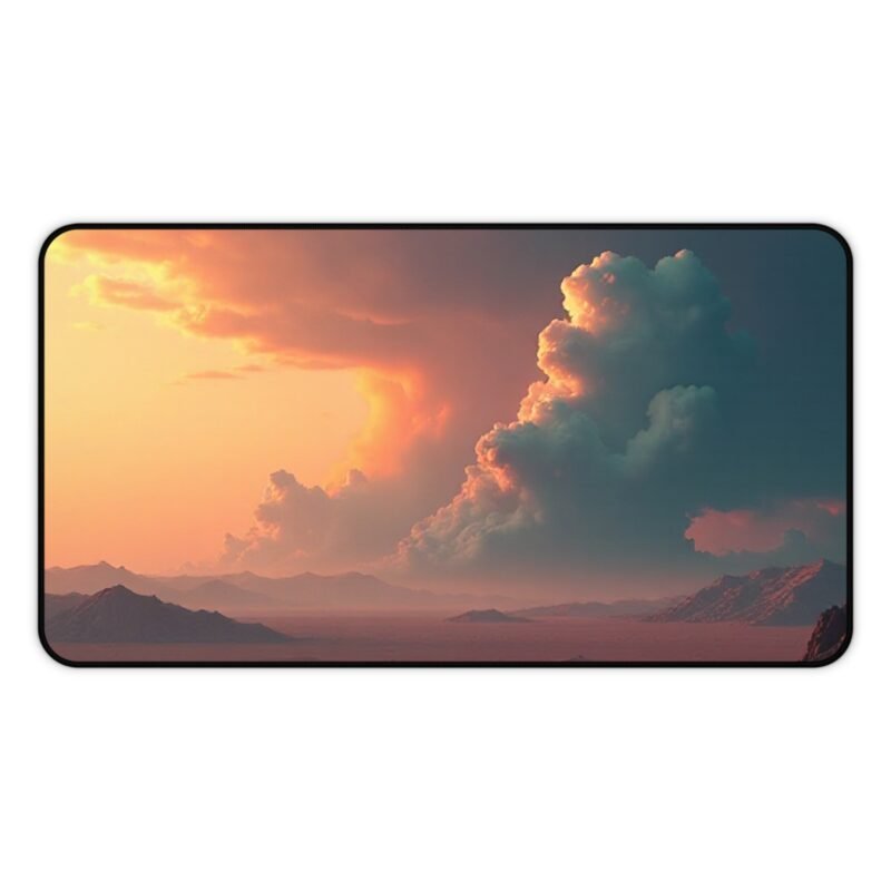 Desert Sunset Desk Mat for Serene Workspace and Adventurous Vibes - Image 5