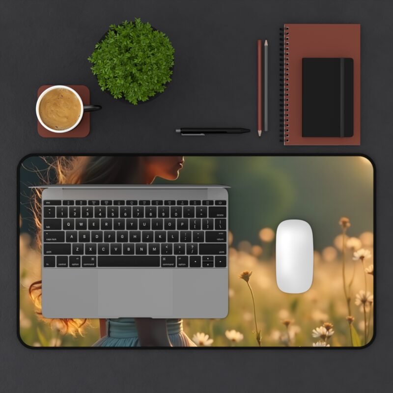 Sunset Meadow Desk Mat with Elegant Golden Hour Design for Tranquil Workspaces - Image 7