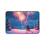 Christmas Desk Mat with Winter Wonderland Design for Festive Workspaces
