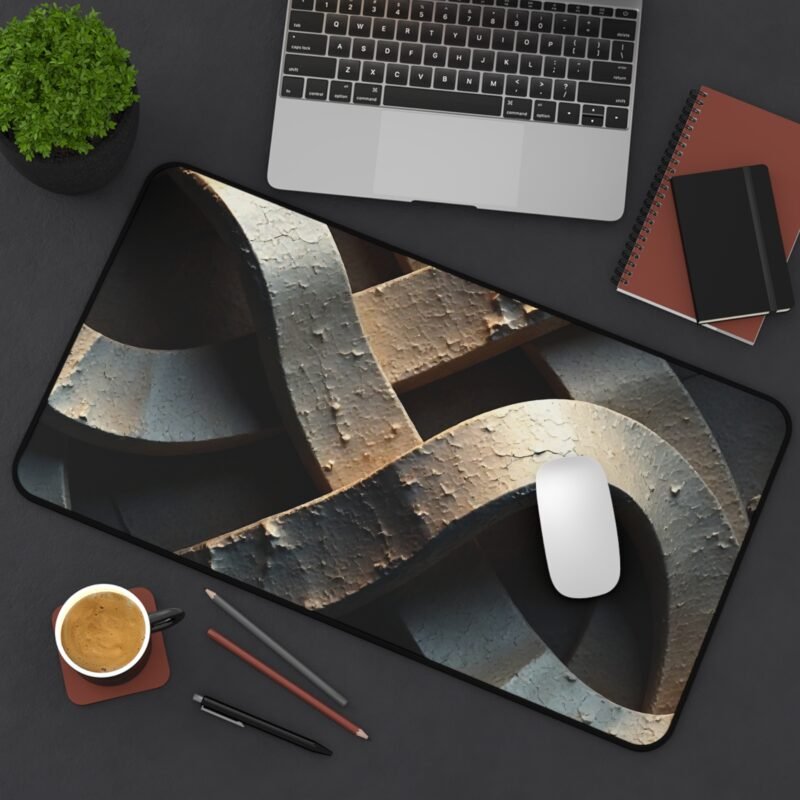 Modern Desk Mat with Sculpted Stone Design for Stylish Workspaces - Image 8