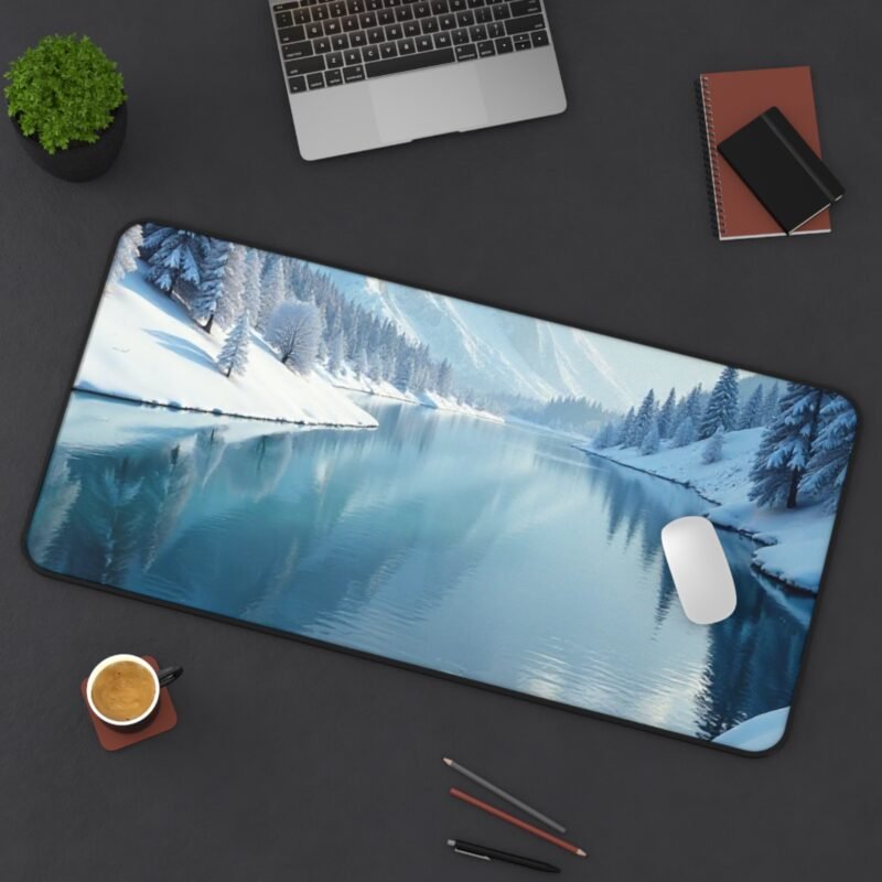 Winter Desk Mat with Serene Snowy Landscape for a Calm and Productive Workspace - Image 12
