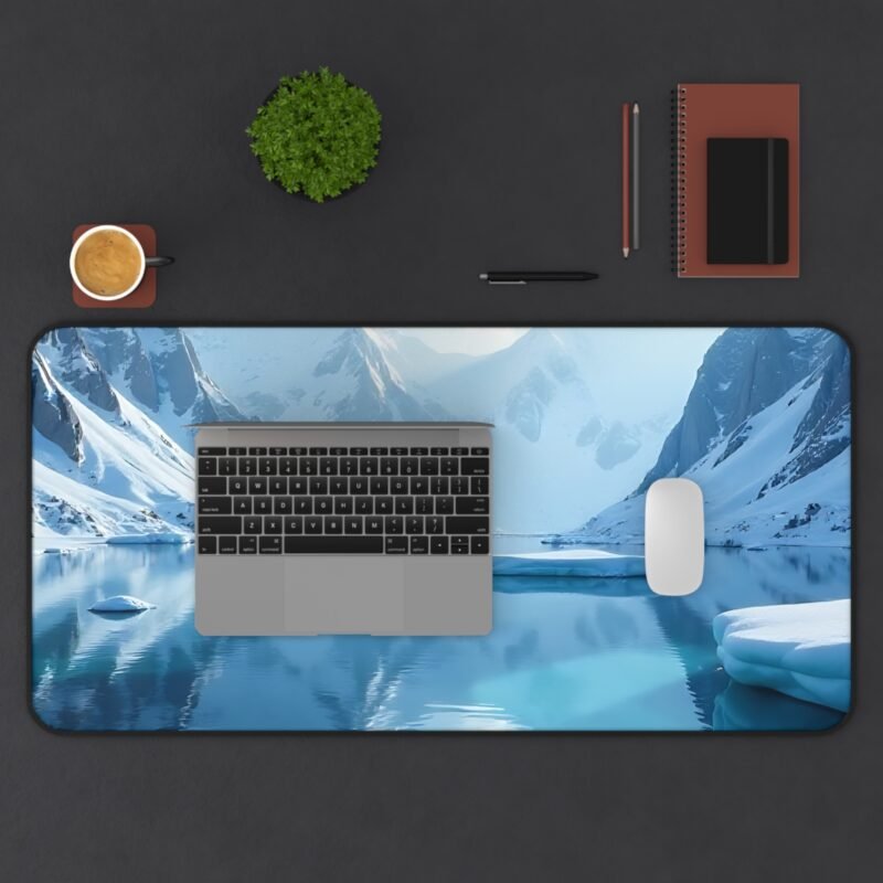 Nature Desk Accessories Snowy Mountain Mouse Pad with Serene Alpine Lake Design - Image 11