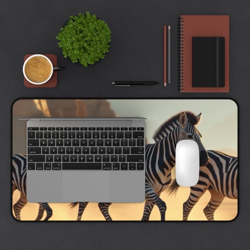Zebra Desk Mat with African Savannah Design for Nature-Inspired Workspaces - Image 7