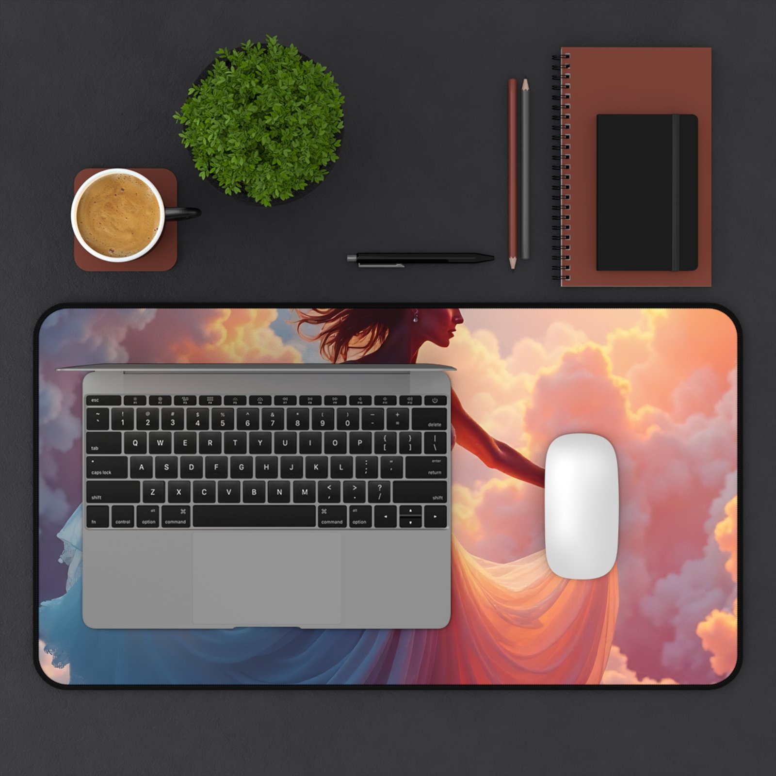 Aesthetic Desk Mat with Dreamy Cloud Design for Creative Workspaces - Image 7