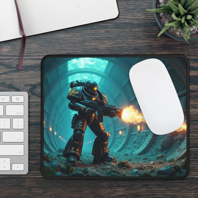 High-Precision Gaming Mouse Pad for FPS Games with Armored Warrior Design - Image 3