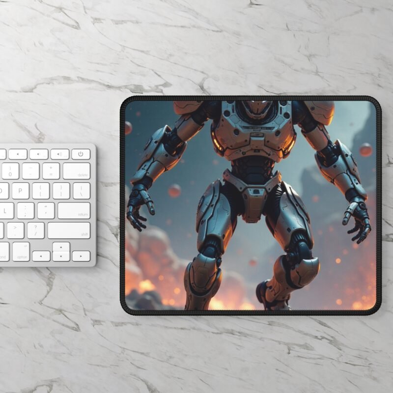 Gaming Mouse Pad with High-Definition Robotic Warrior Design for Ultimate Precision - Image 2