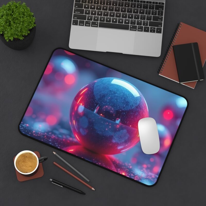 Futuristic Desk Mat with Neon Constellation Design for Creative Inspiration - Image 4