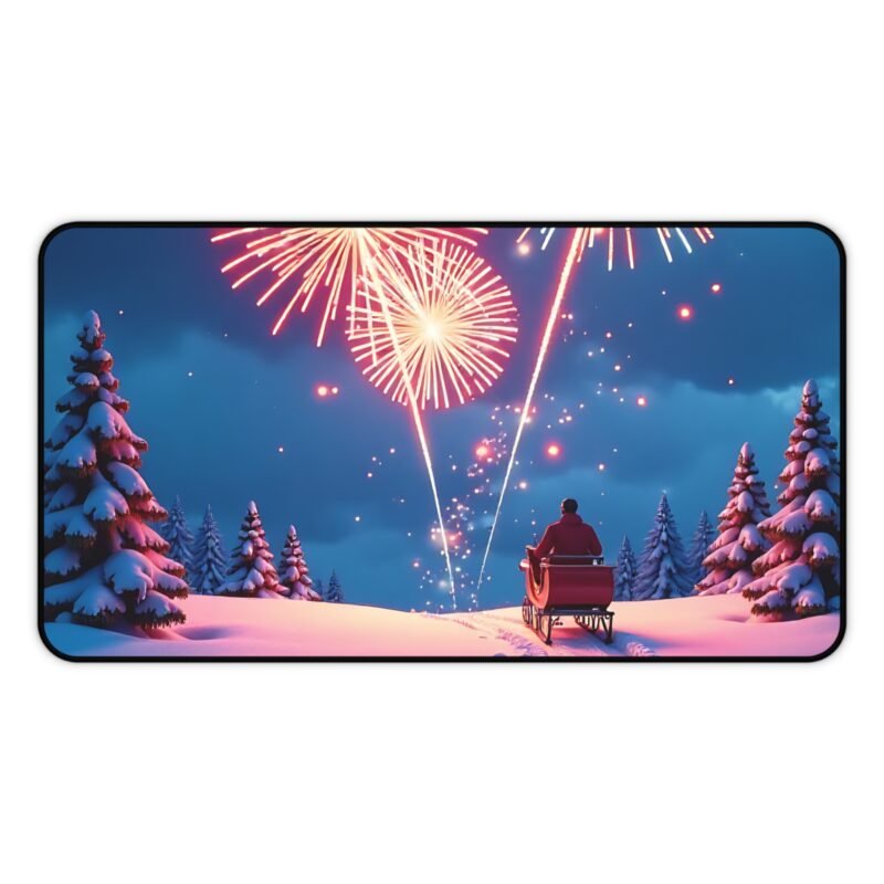 Christmas Desk Mat with Winter Wonderland Design for Festive Workspaces - Image 5