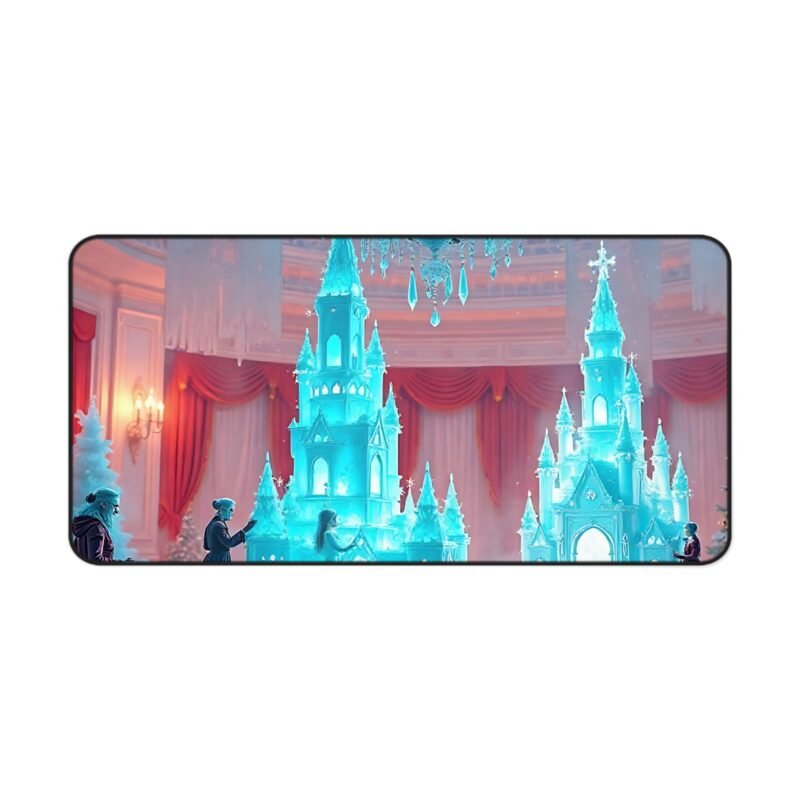 Winter Desk Mat with Icy Palace Design and Festive Christmas Elegance - Image 9