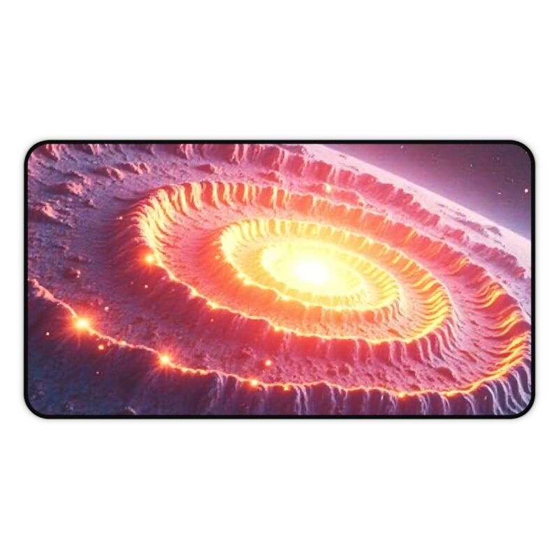 Fiery Galaxy Desk Mat for Sci-Fi Enthusiasts and Astronomers - Image 5