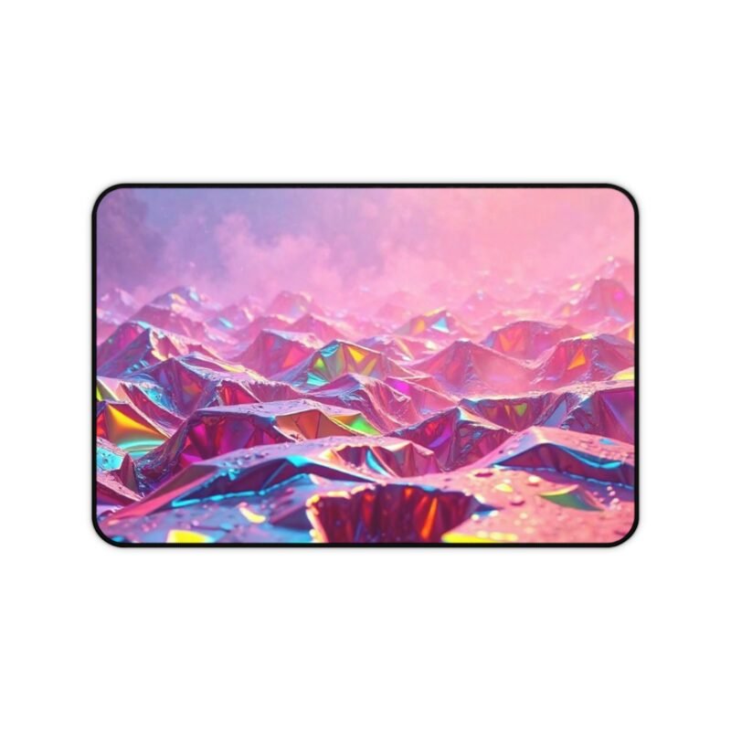 Iridescent Desk Mat for Creatives – Vibrant Workspace Accessory for Artists and Designers