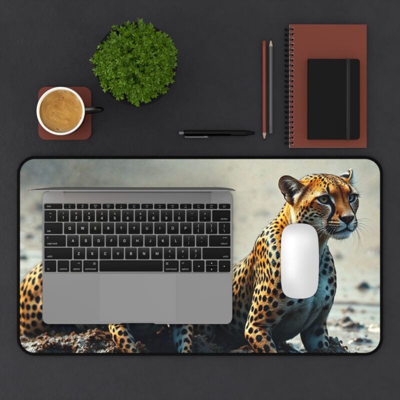 Majestic Leopard Wildlife Desk Mat for Nature-Inspired Workspace Decor - Image 7