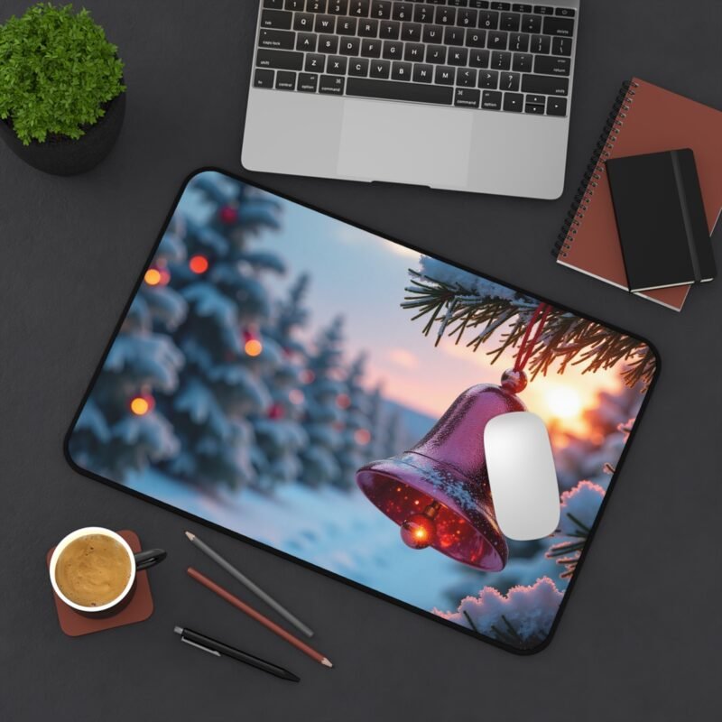 Festive Christmas Desk Mat with Winter Wonderland Design for Holiday Cheer - Image 4