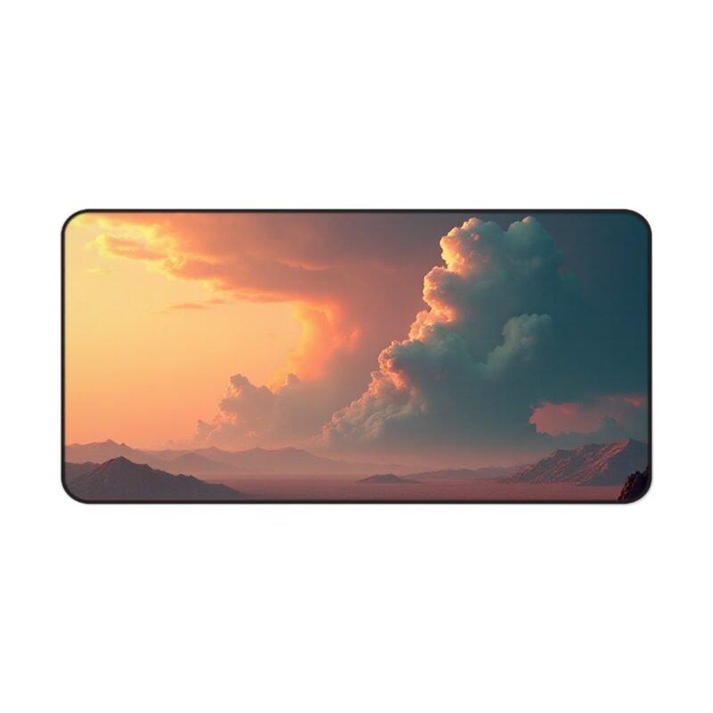 Desert Sunset Desk Mat for Serene Workspace and Adventurous Vibes - Image 9
