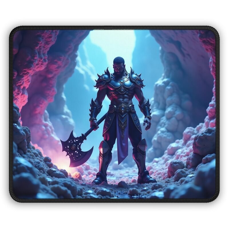 Fantasy Gaming Mouse Pad with Warrior Design for Epic Adventure