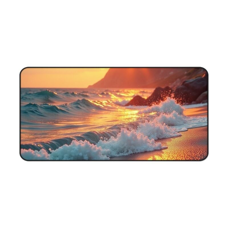 Coastal Desk Mat with Tranquil Sunset Design for a Relaxing Workspace - Image 9