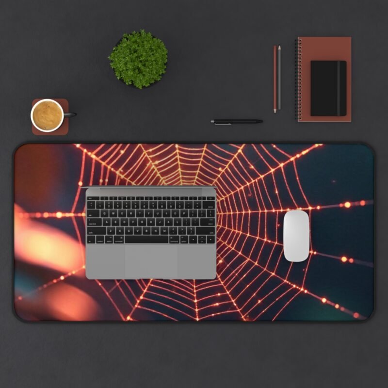 Spider Web Desk Mat with Nature-Inspired Design for Stylish Workspace - Image 11