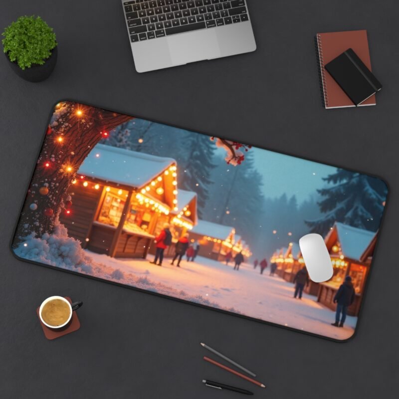 Winter Wonderland Christmas Desk Mat for Festive Holiday Decor and Gift - Image 12