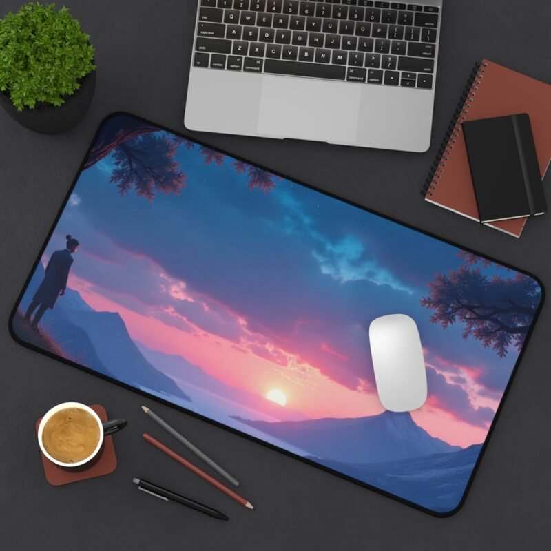 Twilight Nature Desk Mat with Serene Landscape Design for Creative Workspaces - Image 8