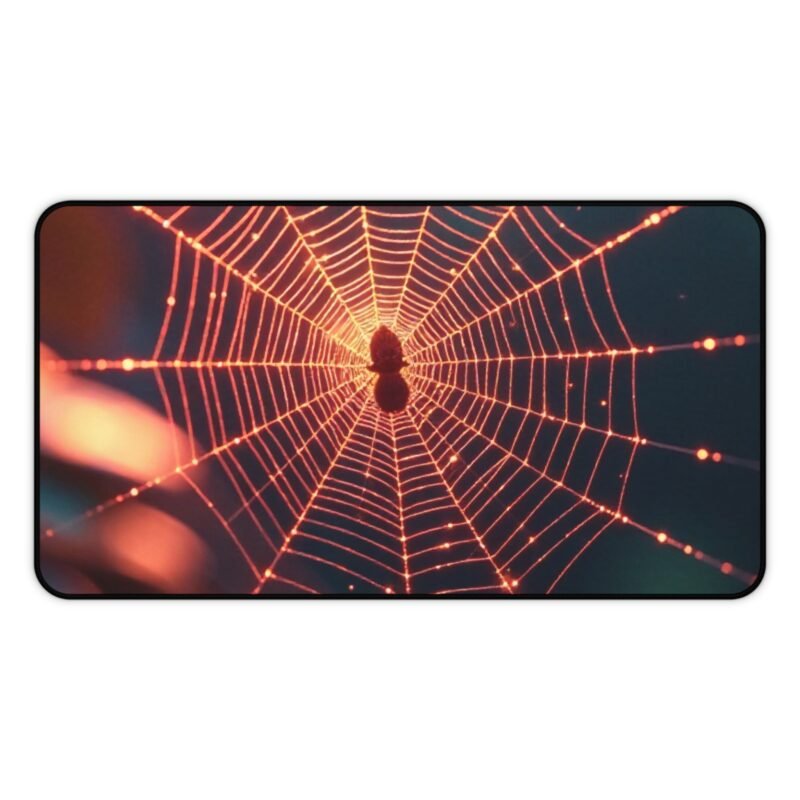 Spider Web Desk Mat with Nature-Inspired Design for Stylish Workspace - Image 5