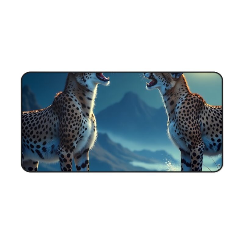 Cheetah Desk Mat with Full Moon Design for Bold and Inspiring Workspaces - Image 9