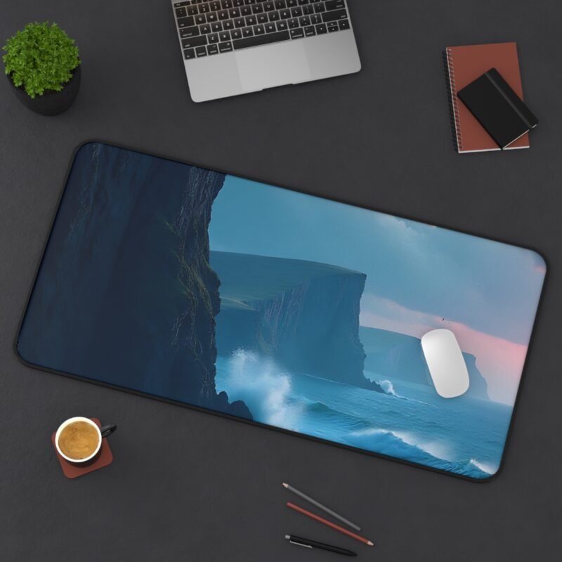 Coastal Desk Mat with Sunset Cliff Design for Inspiring and Serene Workspaces - Image 12