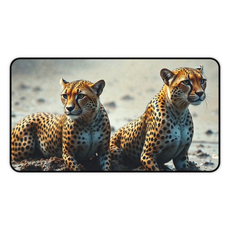 Majestic Leopard Wildlife Desk Mat for Nature-Inspired Workspace Decor - Image 5