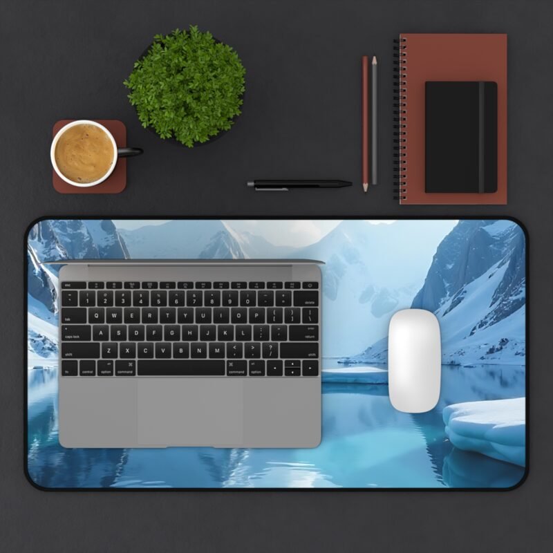 Nature Desk Accessories Snowy Mountain Mouse Pad with Serene Alpine Lake Design - Image 7
