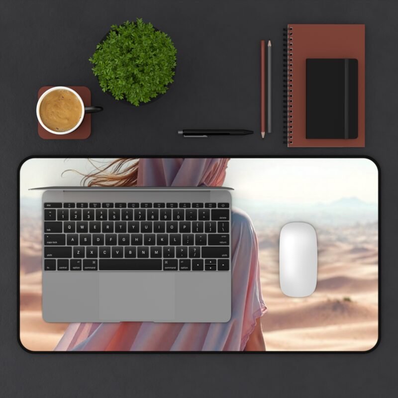 Desert Desk Mat with Wanderer Design for Inspirational Workspace Decor - Image 7