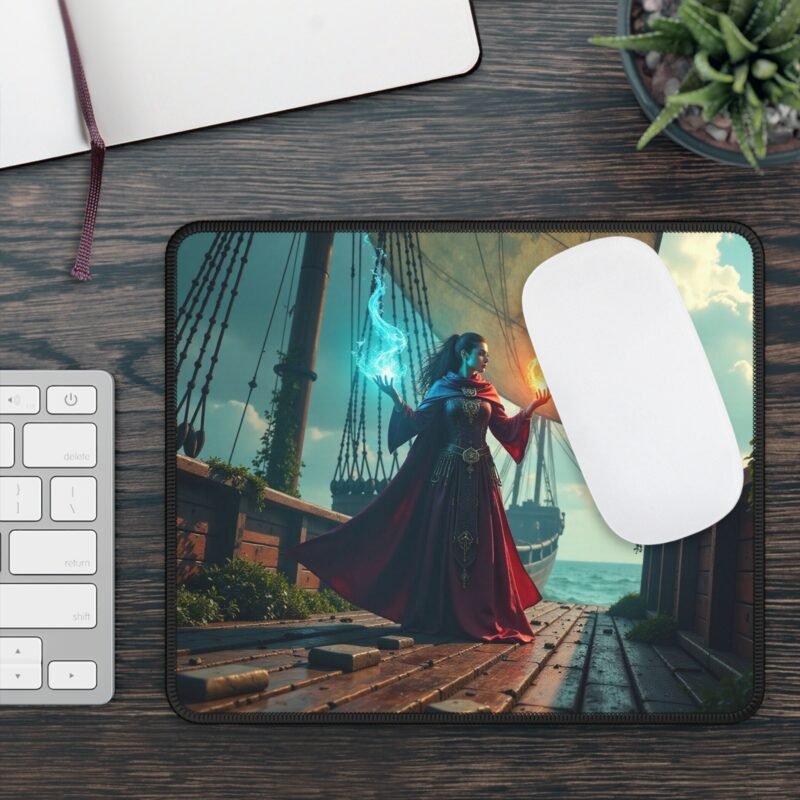 Fantasy Gaming Mouse Pad with Enchanting Sorceress Design for Precision and Style - Image 3