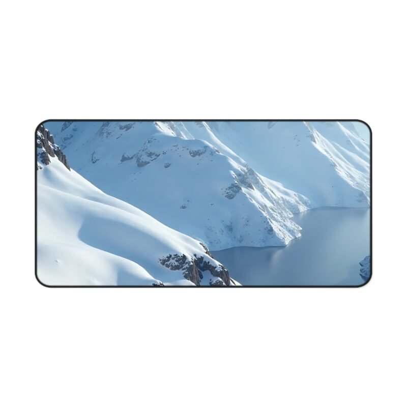 Nature-Inspired Desk Mat with Alpine Mountain and Hidden Lake Design - Image 9