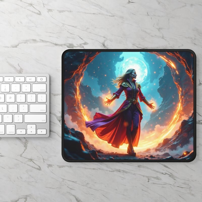 Fantasy Gaming Mouse Pad with Mystic Sorceress Design for Enhanced Gameplay - Image 2