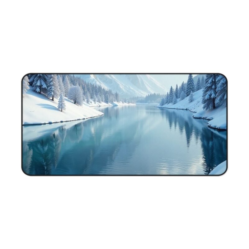 Winter Desk Mat with Serene Snowy Landscape for a Calm and Productive Workspace - Image 9