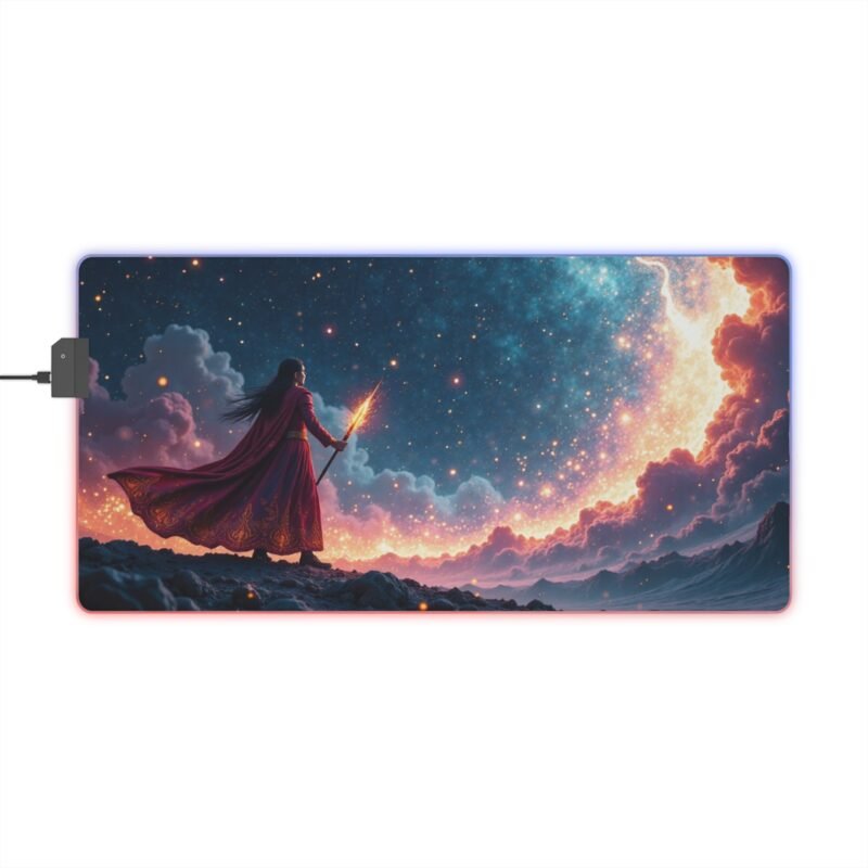 Fantasy Gaming Mouse Pad with Enchanting Mage Design for Immersive Gameplay