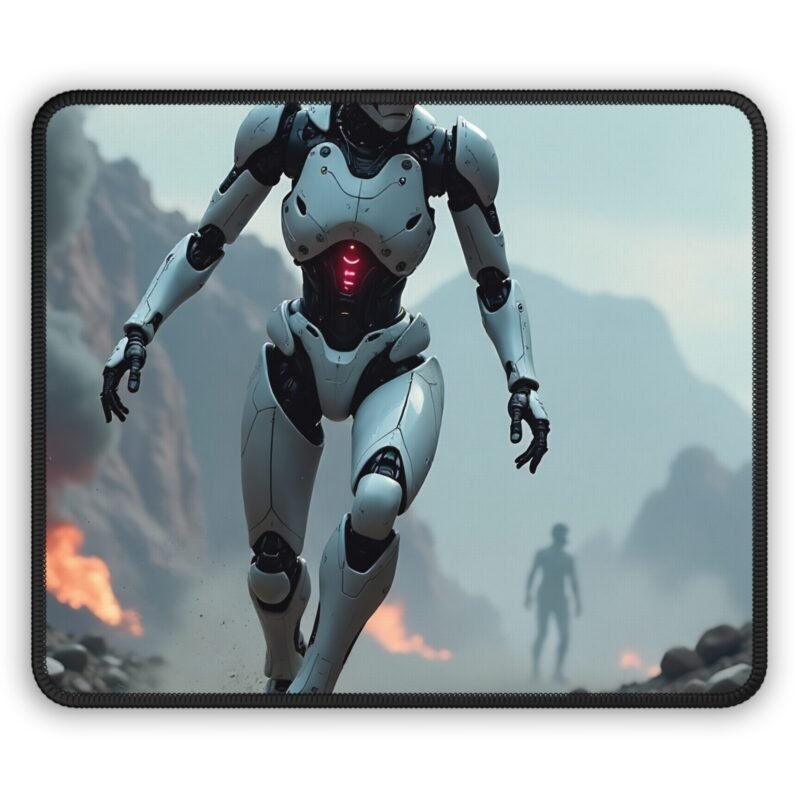 Robotic Warrior Gaming Mouse Pad for Precision and Responsive Tracking